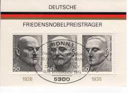 Bund Block 11 Friedensnobelpreisträger Used Gestempelt (ESST) - 1959-1980