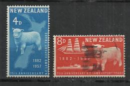 NEW ZEALAND 1957 - LAMBS - CPL. SET - MINT MNH NEUF NUEVO AND USED OBLITERE GESTEMPELT USADO - Esel