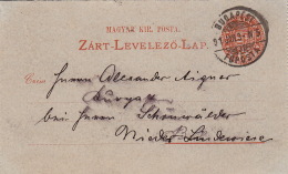 Entier CaD Budapest 1891 - Postal Stationery