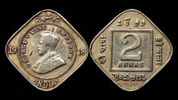 2 Annas 1918 British India. George V°. Nickel - Colonies