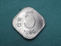 INDE 5  PAISE   1986  CALCUTTA  -  KM 23 Frappe Molle Piéce N'ayant Pas Circulé - India