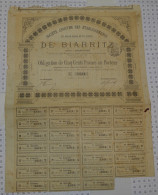 Grand Hotel Et Casino De Biarritz En 1880 - Casino