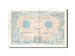 Billet, France, 20 Francs, 20 F 1905-1913 ''Bleu'', 1912, 1912-03-28, SUP - 20 F 1905-1913 ''Bleu''