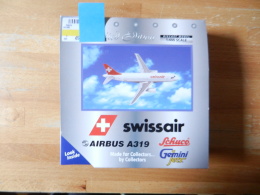 SCHUCO  GEMINI SETS LIMITED EDITION ECH 1/400 AIRBUS A319 SWISSAIR - Avions & Hélicoptères