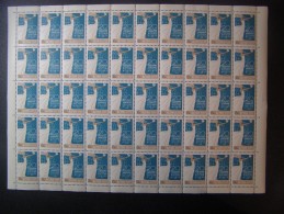 RUSSIA 1965 MNH (**)YVERT 3004 FEDERATION OF DEMOCRATIC WOMEN.THE 5X10 SHEET.DÉMOCRATIQUE DE LA FÉDÉRATION DES FEMMES - Feuilles Complètes