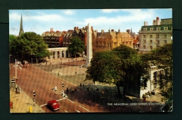 ENGLAND  -  Southport  The Memorial  Lord Street  Vintage Postcard As Scans - Southport