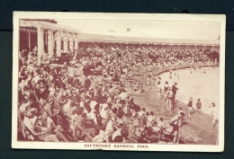 ENGLAND  -  Southport  Bathing Pool  Used Vintage Postcard As Scans - Southport