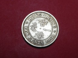 HONG KONG  10 CENTS 1961  KM 28 - Hongkong