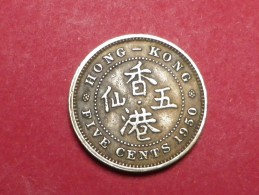 HONG KONG  5  CENTS  1950  KM 26 - Hongkong