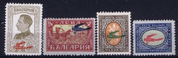 Bulgaria  Airmail  Mi Nr  206 - 209 MH/* Falz/ Charniere - Corréo Aéreo