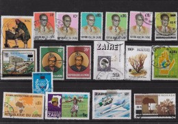 TIMBRES - STAMPS - RÉPUBLIQUE  DU CONGO - LOTE DE 18 TIMBRES DIVERS OBLITÉRÉS - Afgestempeld