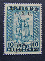 YUGOSLAVIA SHS -1918- "Bosnia Sobr." H. 10 MH* (descrizione) - Unused Stamps