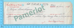 Ottawa Ontario 19482 - $26.25,  Dividende, 75 Actions Hugh Mackey & Co   -2 Scans - Cheques En Traveller's Cheques