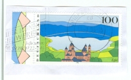 BRD Mi. 1852 Li. Rand Landschaft Eifel Kloster Maria Laach TGST BZ 01 1996 - Abdijen En Kloosters