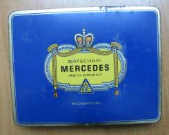 AC - MERCEDES BATSCHARI 50 CIGARETTES EMPTY TIN BOX #2 - Tabaksdozen (leeg)