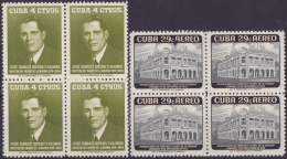 1958-196 CUBA 1958 DIARIO DE LA MARINA NEWSPAPER NO GUM BLOCK 4 - Ungebraucht