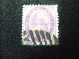 TONGA 1886 - 1892 ROI GEORGE I Yvert Nº 2 A º FU GB Nº 2 B º FU Dent.  12 1/2 X 11 1/2 - Tonga (...-1970)