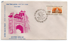 INDE--FDC--1967--International Tourist Year 1967--cachet NEW DELHI - FDC