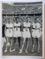 VIGNETTE JEUX OLYMPIQUES J.O BERLIN OLYMPIA 1936 PET CREMER DUSSELDORF BILD 14 HAMMAN VOIGT HARBIG STULPNAGEL 4 X 400 M - Trading Cards