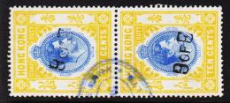 1938. GEORG VI. 2 X 10 TEN CENTS STAMP DUTY.  (Michel: ) - JF194027 - Sellos Fiscal-postal