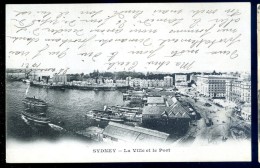 Cpa  D' Australie  Sydney La Ville Et Le Port     LIOB45 - Autres & Non Classés