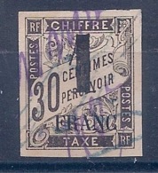 COCHINCHINE - GREFFE 8  1F SUR 30C NOIR TIMBRE TAXE UTILISATION FISCALE OBL COTE 25 EUR - Used Stamps