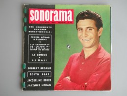 SONORAMA N° 22  SEPTEMBRE 1960 - GILBERT BECAUD - EDITH PIAF - Formats Spéciaux