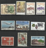 TEN AT A TIME - CYPRUS - LOT OF 10 DIFFERENT 1 - USED OBLITERE GESTEMPELT USADO - Used Stamps