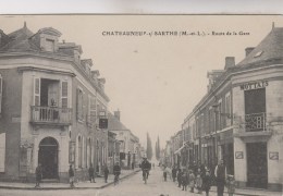 CHATEAUNEUF  SUR SARTHE     ROUTE DE LA GARE - Chateauneuf Sur Sarthe