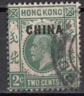 Hong Kong Overprint China 1917 Viaggiato Used - Oblitérés