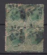 Brazil Brasil Mi# 142 Used 50R MADRUGADA Green Block Of 4 - Gebraucht