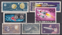 Petit Lot De Timbres Sur Le Thème De L'espace - Other & Unclassified