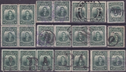 1911-97 CUBA. REPUBLICA. 1911. Ed.190. 1c. PATRIOTAS. BARTOLOME MASO FANCY CANCEL LOT - Used Stamps