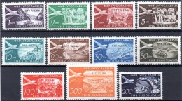 TRIESTE B 1954. The Complete Air Set Depicting Landscapes (11) - Luftpost