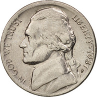 Monnaie, États-Unis, Jefferson Nickel, 5 Cents, 1987, U.S. Mint, Philadelphie - 1938-…: Jefferson