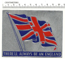 B24-26 CANADA WWII Patriotic GB Flag There´ll Always Be An England MNH Silver Foil - Local, Strike, Seals & Cinderellas