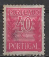 PORTUGAL 1940 Postage Due -   40c. - Mauve  MH - Neufs