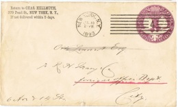 RAP-L5 - ETATS-UNIS Entier Postal De 1893 Avec Effigie De Christophe Colomb Et Aigle Stylisé - ...-1900