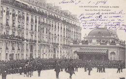 Evènements - Réception Souverains Italie Paris  - Militaria - Troupes - Gare Bois De Boulogne - Recepciones