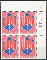 DENMARK  # FROM 1969  BLOCK  OF 4 :  L 130** - Unused Stamps