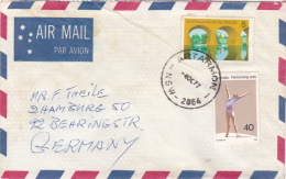 Australia 1977 Airmail Cover Sent To Germany - Used Stamps