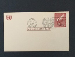 1957 Air Mail Postal Card  FDC - Poste Aérienne