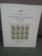 50° Del Circolo Filatelico E Numismatico Dante Alighieri Ravenna, 2007, 45 Pag. - Expositions Philatéliques