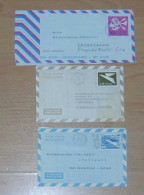 Israel 1963-75  3 Aerogramme Air Letter Stationery Used - Collections, Lots & Series
