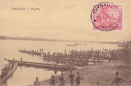 16159# CONGO BELGE CARTE POSTALE STANLEYVILLE REGATES Obl THYSVILLE 1927 - Brieven En Documenten