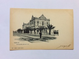 Cpa   ESPANA SPAIN   HUELVA      PRE-1904.    UNDIVIDED BACK   ESTACION DE M. Z. A. - Huelva