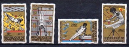 COTE D IVOIRE Jeux Olympiques MOSCOU 80. Yvert PA 71/74 ** MNH. - Summer 1980: Moscow