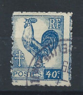 France Variété N°632 Obl (FU) 1944 - Piquage à Cheval - Gebruikt