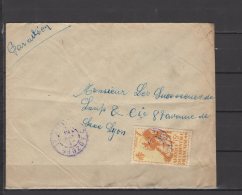 AOF  - N° 21 Obli/sur Lettre - Adzope - 1951 - Briefe U. Dokumente