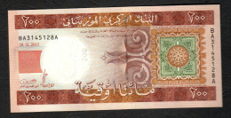 MAURITANIA   : Banconota 200 Ouguiya - 2013  - UNC - Mauritanie